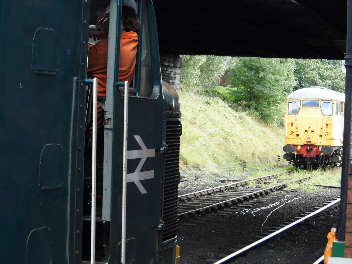 Cab of 60008 Dwight D. Eisenhower, Sat 28/12/2013. 