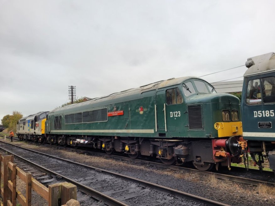 Smokebox number of 60008 Dwight D. Eisenhower, Sat 28/12/2013. 