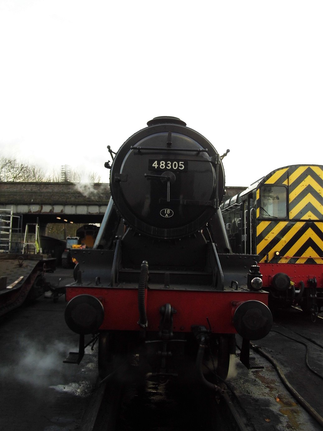 Cab of 60008 Dwight D. Eisenhower, Sat 28/12/2013. 