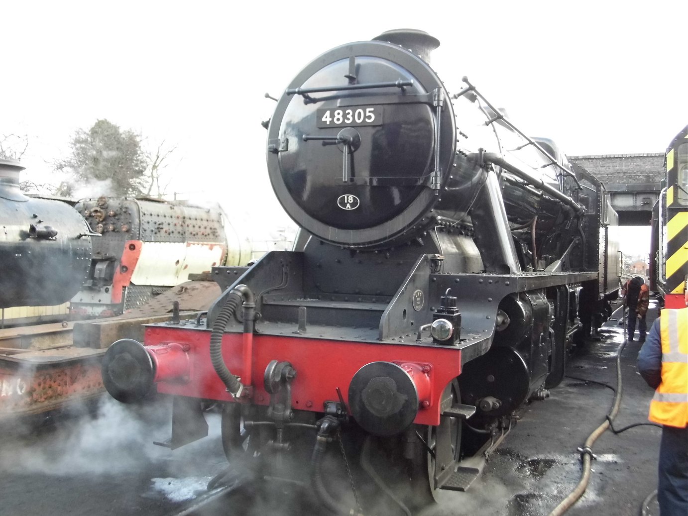 Cab of 60008 Dwight D. Eisenhower, Sat 28/12/2013. 