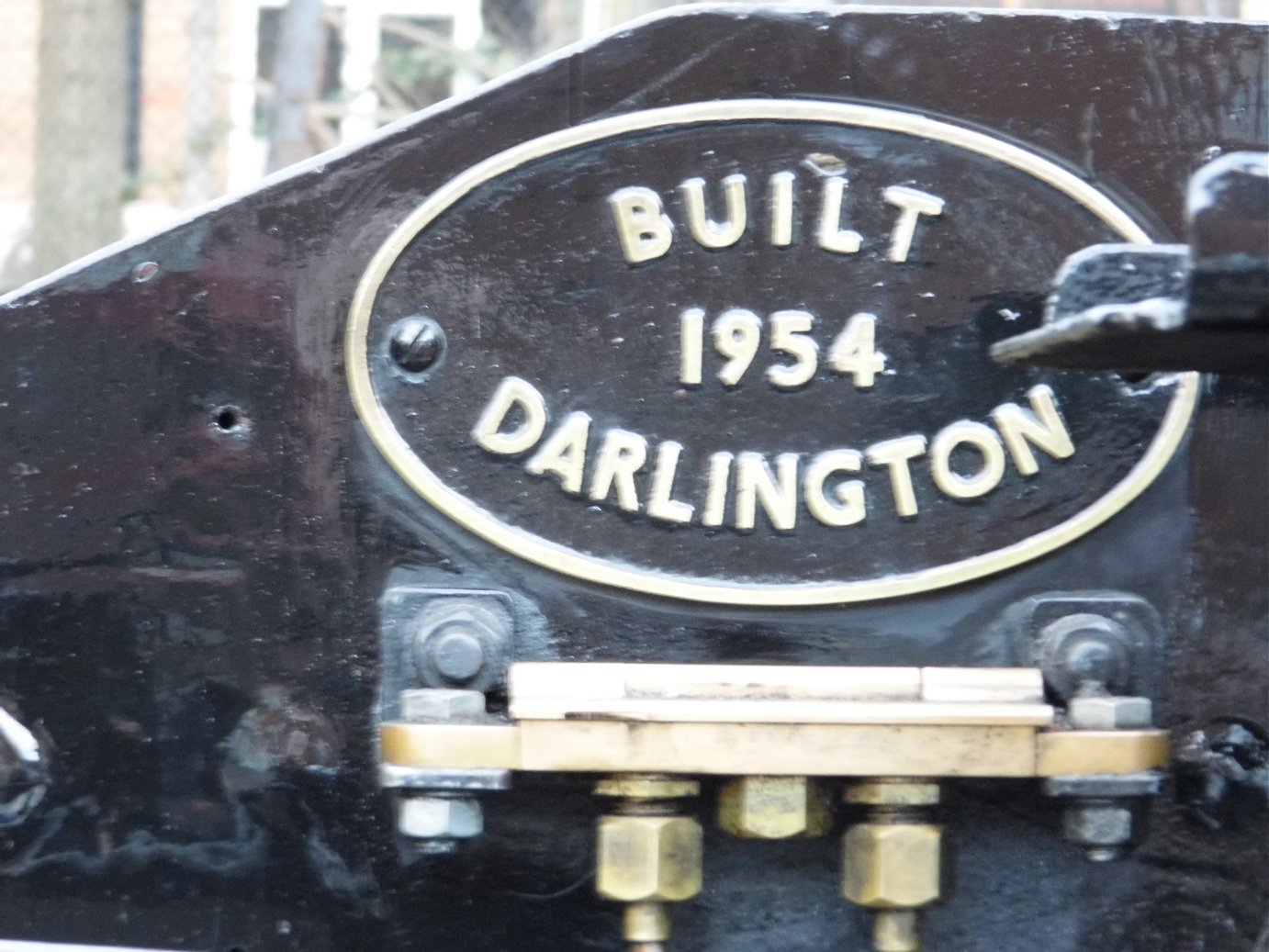 Smokebox number of 60008 Dwight D. Eisenhower, Sat 28/12/2013.