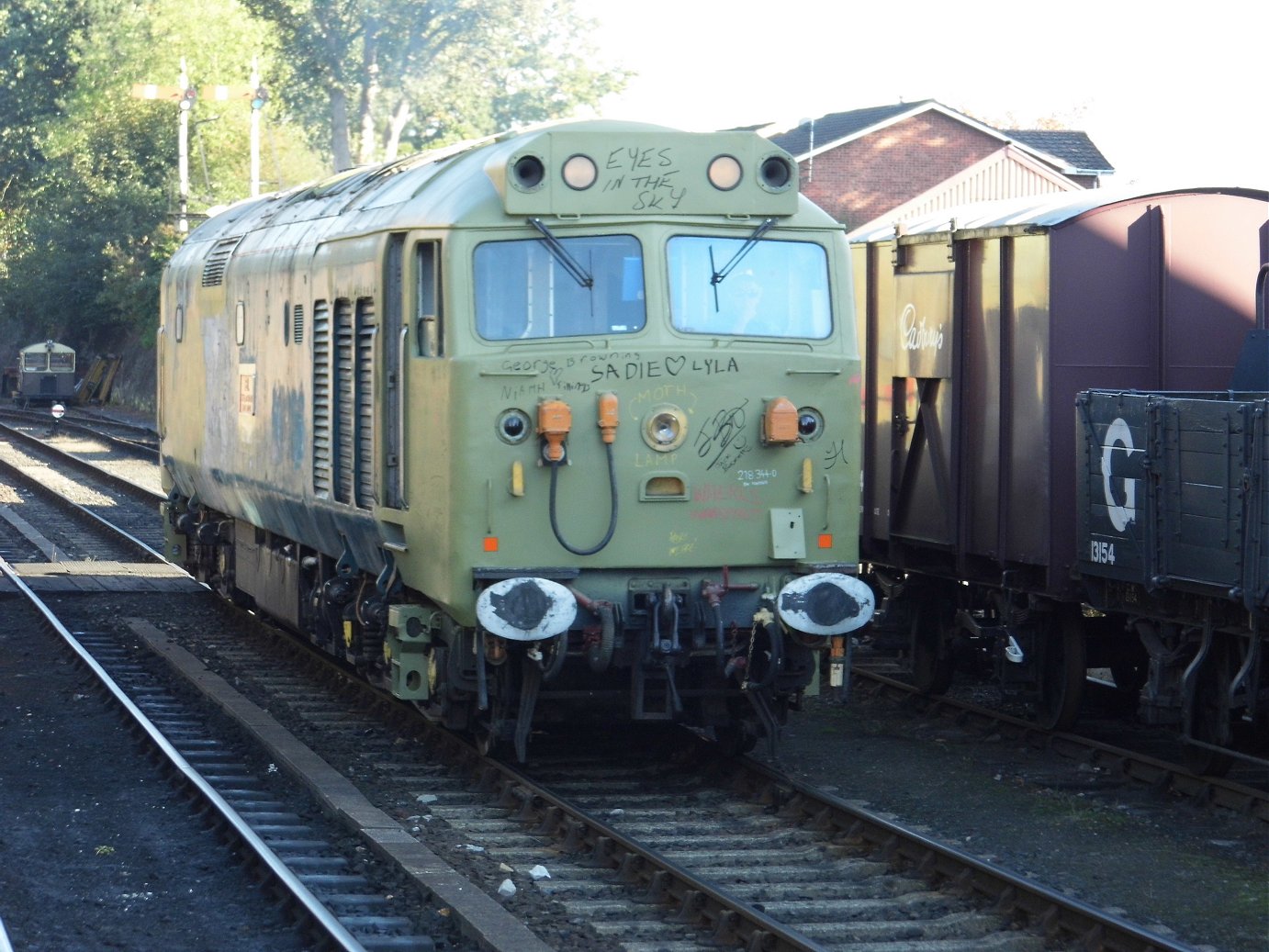 Cab of 60008 Dwight D. Eisenhower, Sat 28/12/2013. 