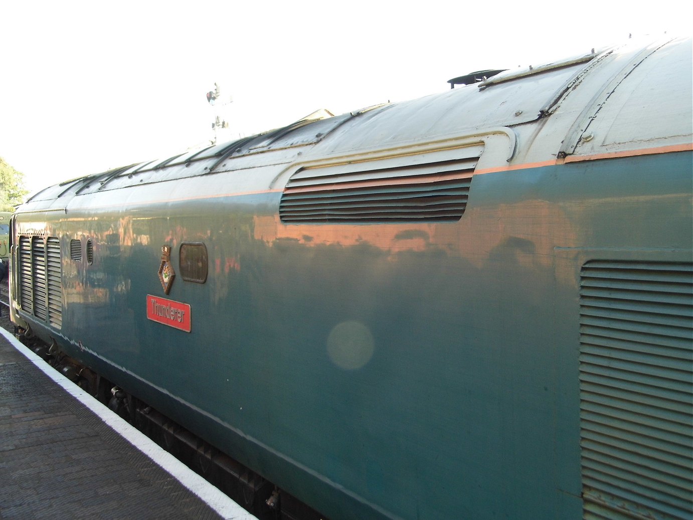 Smokebox number of 60008 Dwight D. Eisenhower, Sat 28/12/2013. 