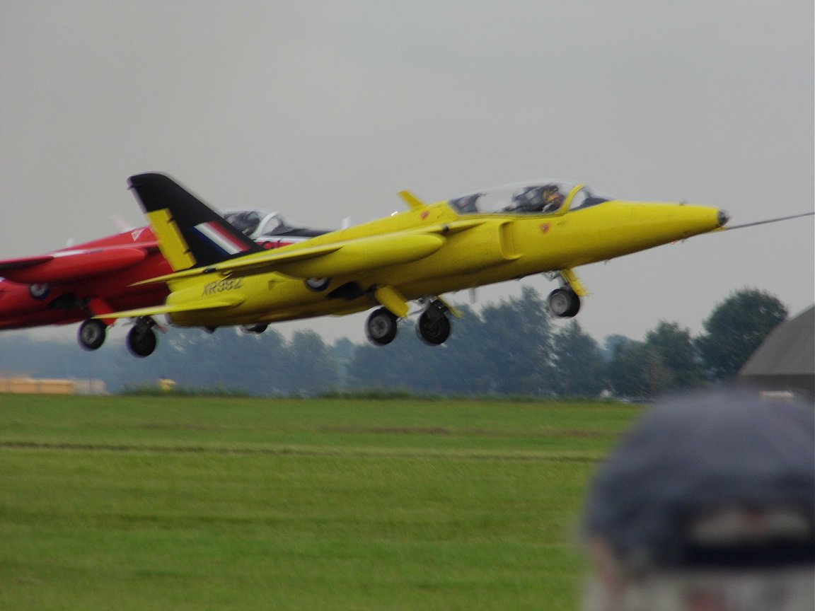 Folland Gnat display team, RAF Waddington 6th July 2014. Image dedicated to my Dad, who loved these aircraft.