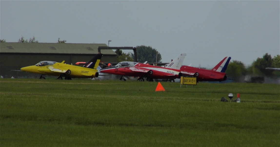 Folland Gnat display team, RAF Waddington 6th July 2014. Image dedicated to my Dad, who loved these aircraft.