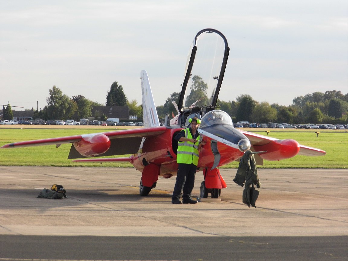 Folland Gnat, RAF Church Fenton 26th September 2015.