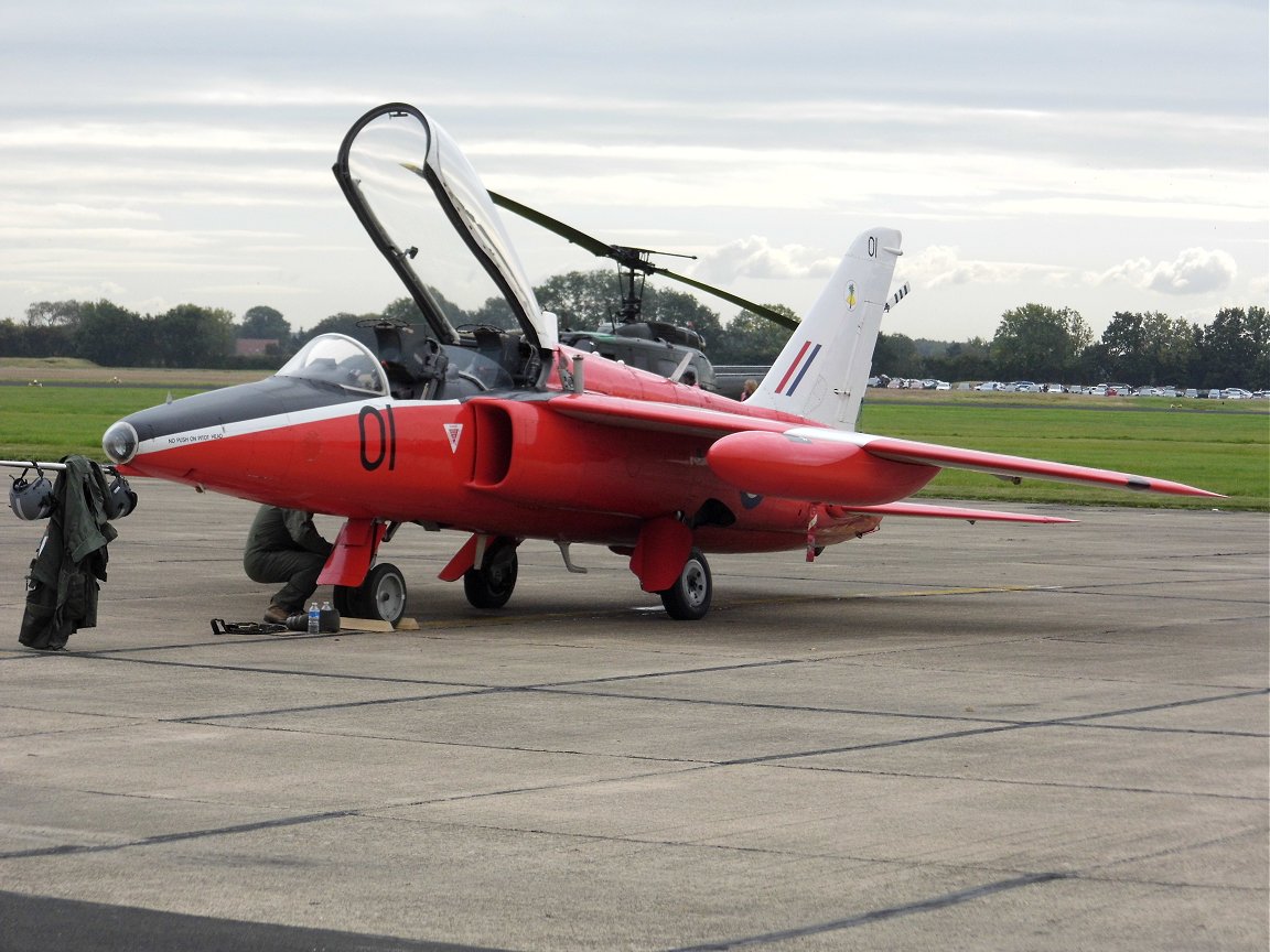 Folland Gnat, RAF Church Fenton 26th September 2015.