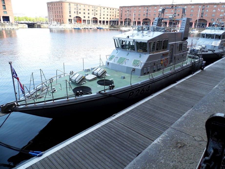 Explorer class coastal training patrol craft H.M.S. Archer at Liverpool Alberts Docks, May 26th 2013