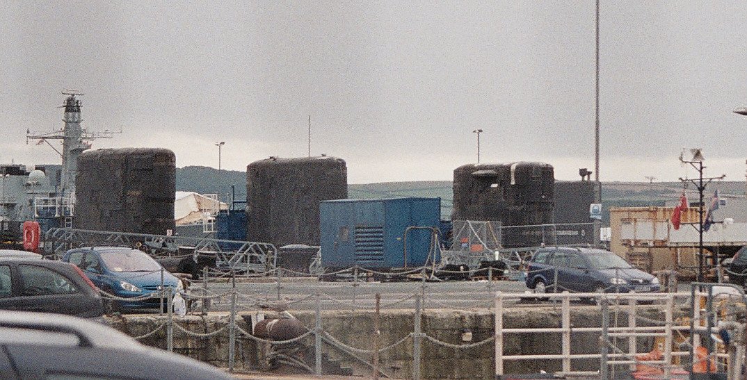 Cold War warrior: H.M.S. Courageous at Plymouth Navy Days 2009 (far right) with three decomissioned Sovereign class.