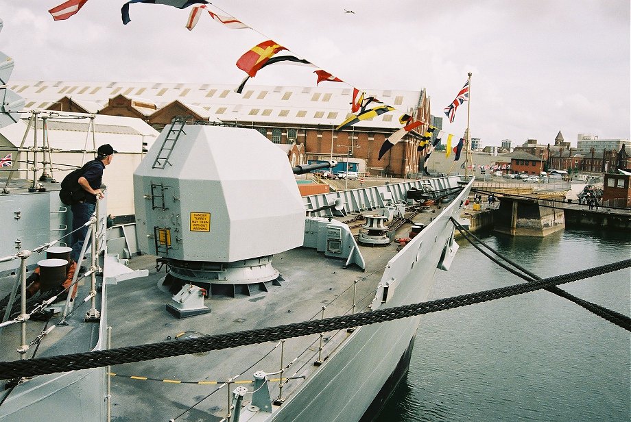 HMS Cumberland, Type 22 batch 3 at Portsmouth International Festival of the Sea, Trafalgar 200, 2005.