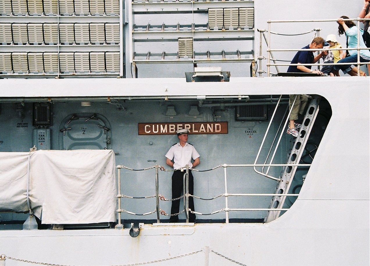 HMS Cumberland, Type 22 batch 3 at Portsmouth Navy Days 2010.