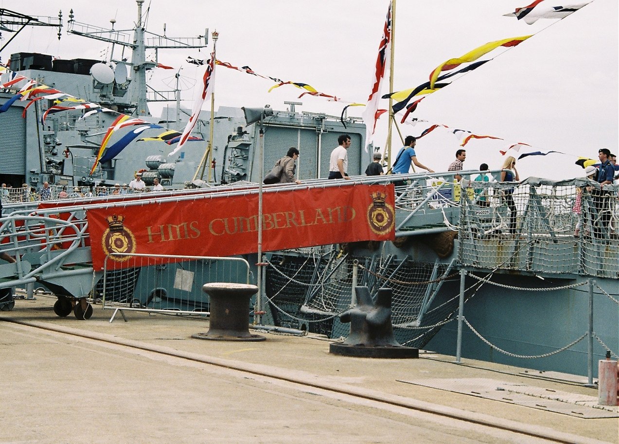 HMS Cumberland, Type 22 batch 3 at Portsmouth Navy Days 2010.