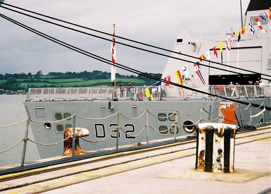 Type 45 destroyer H.M.S. Daring at Devonport Navy Days 2009