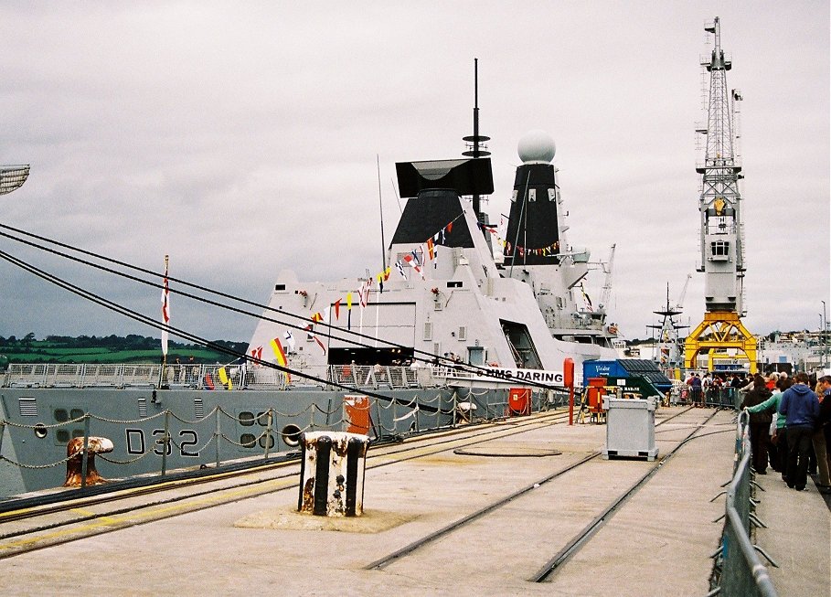 Type 45 destroyer H.M.S. Daring at Devonport Navy Days 2009