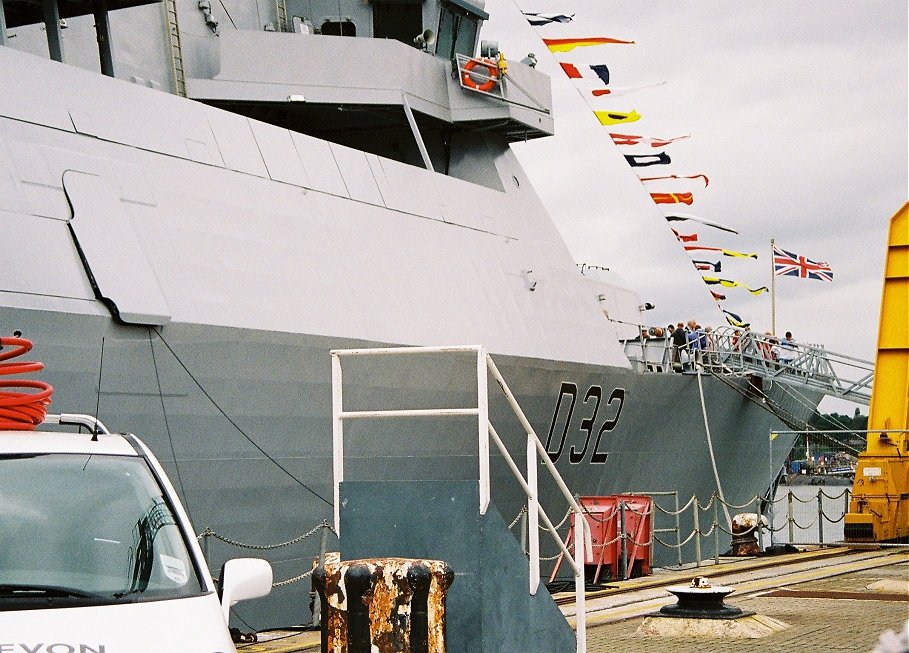 Type 45 destroyer H.M.S. Daring at Devonport Navy Days 2009