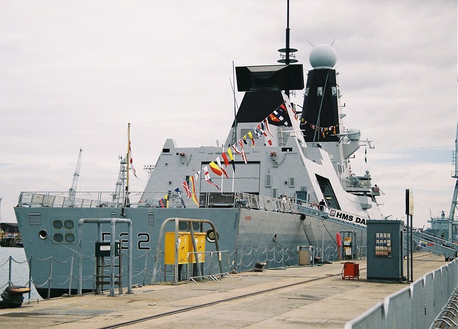 Type 45 destroyer H.M.S. Daring at Portsmouth Navy Days 2010