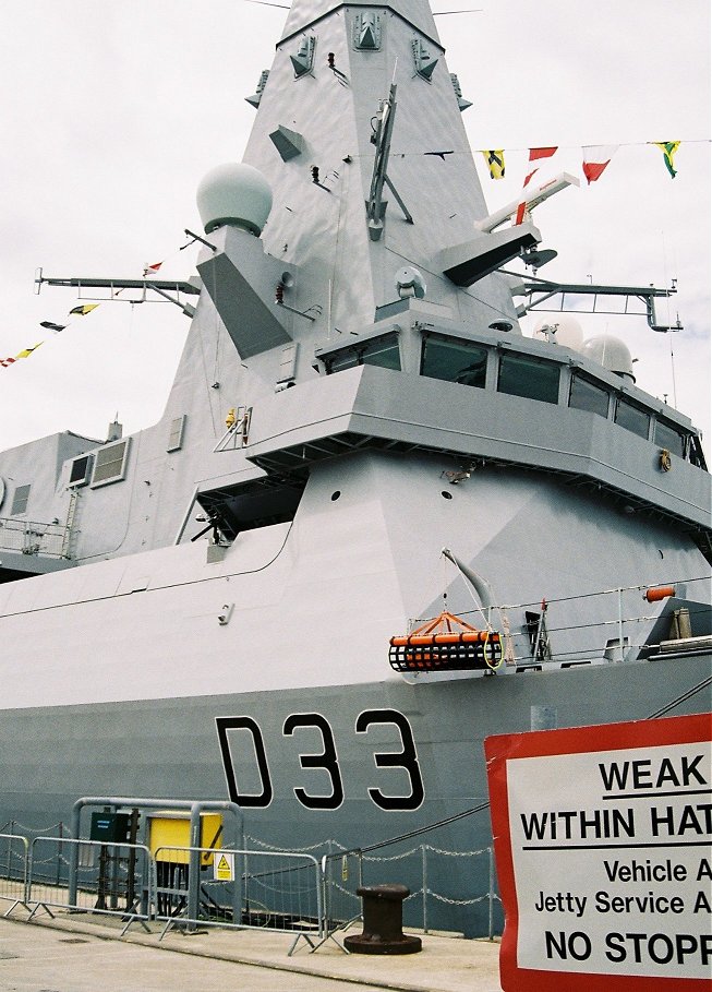 Type 45 destroyer H.M.S. Dauntless at Portsmouth Navy Days 2010