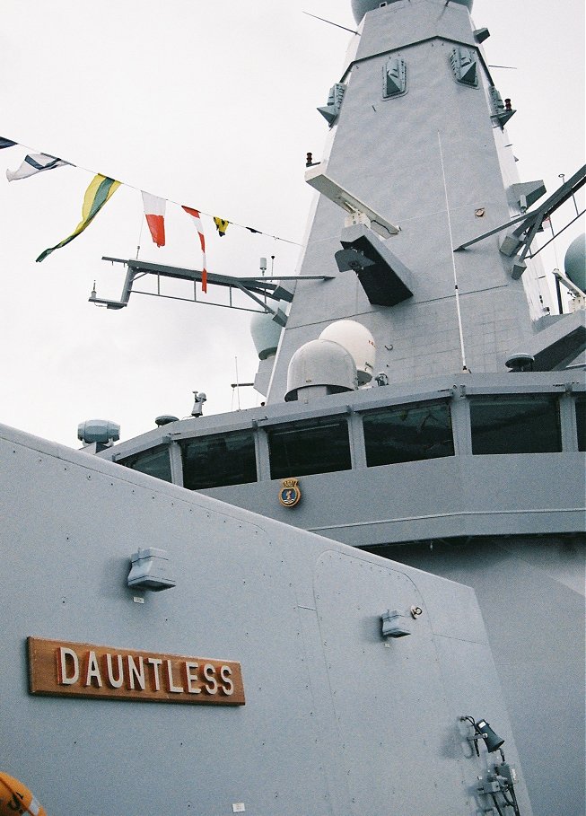 Type 45 destroyer H.M.S. Dauntless at Portsmouth Navy Days 2010