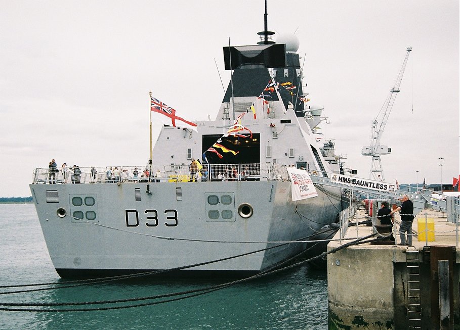 Type 45 H.M.S. Dauntless at Portsmouth Navy Days 2010