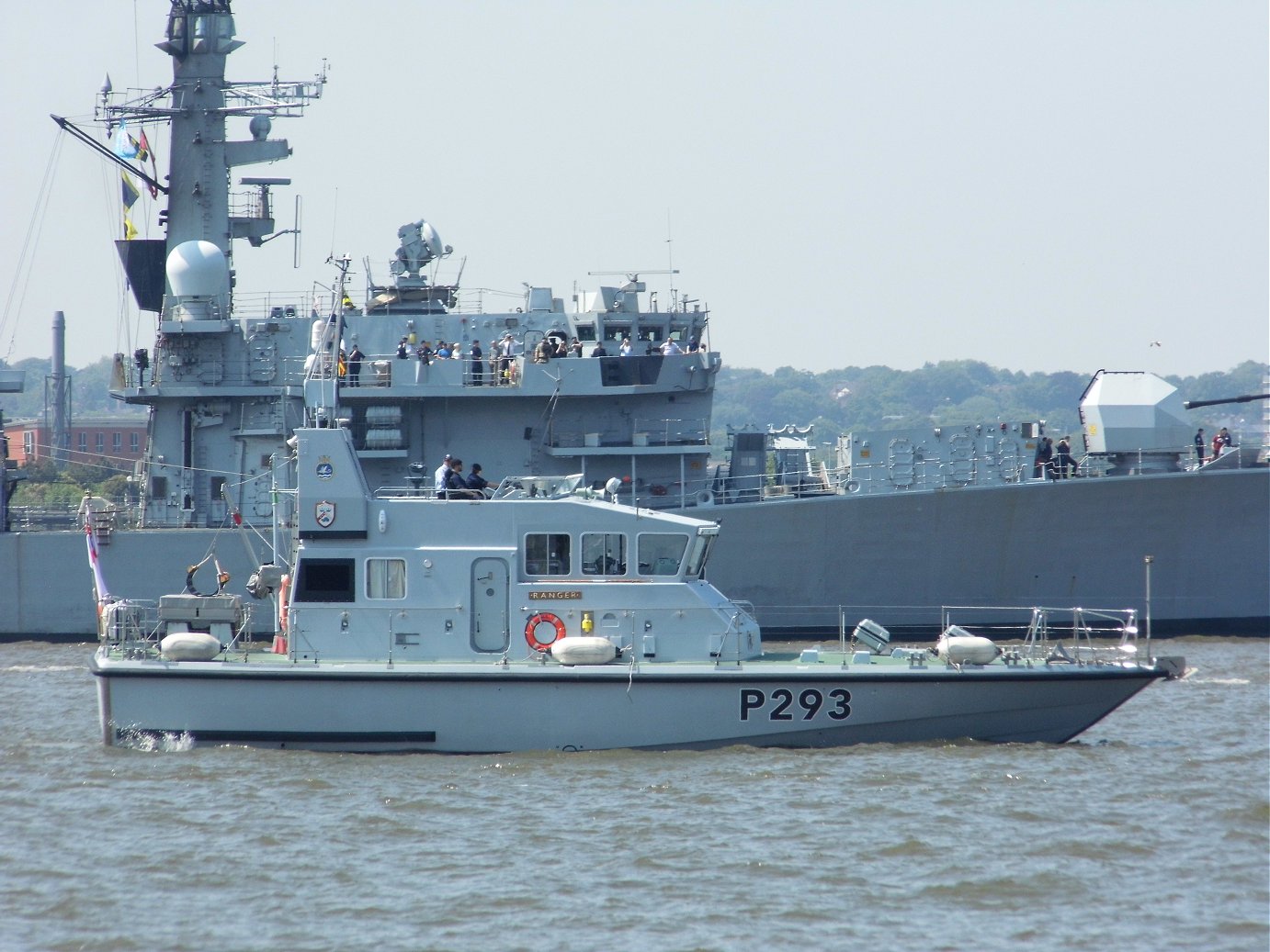 Explorer class coastal training patrol craft H.M.S. Ranger at Liverpool, May 28th 2018