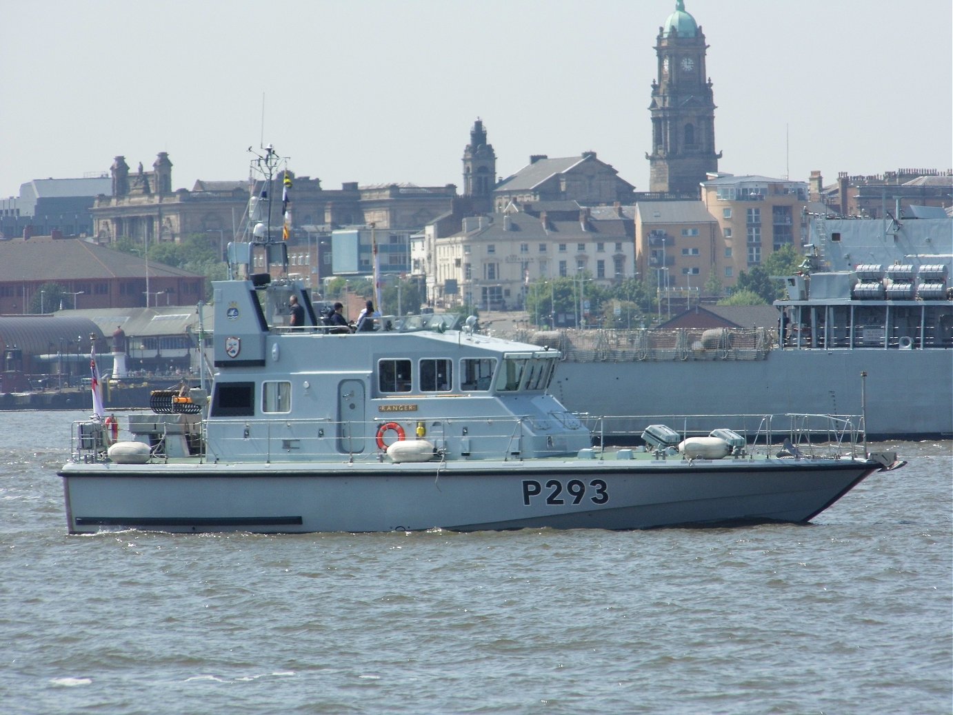 Explorer class coastal training patrol craft H.M.S. Ranger at Liverpool, May 28th 2018