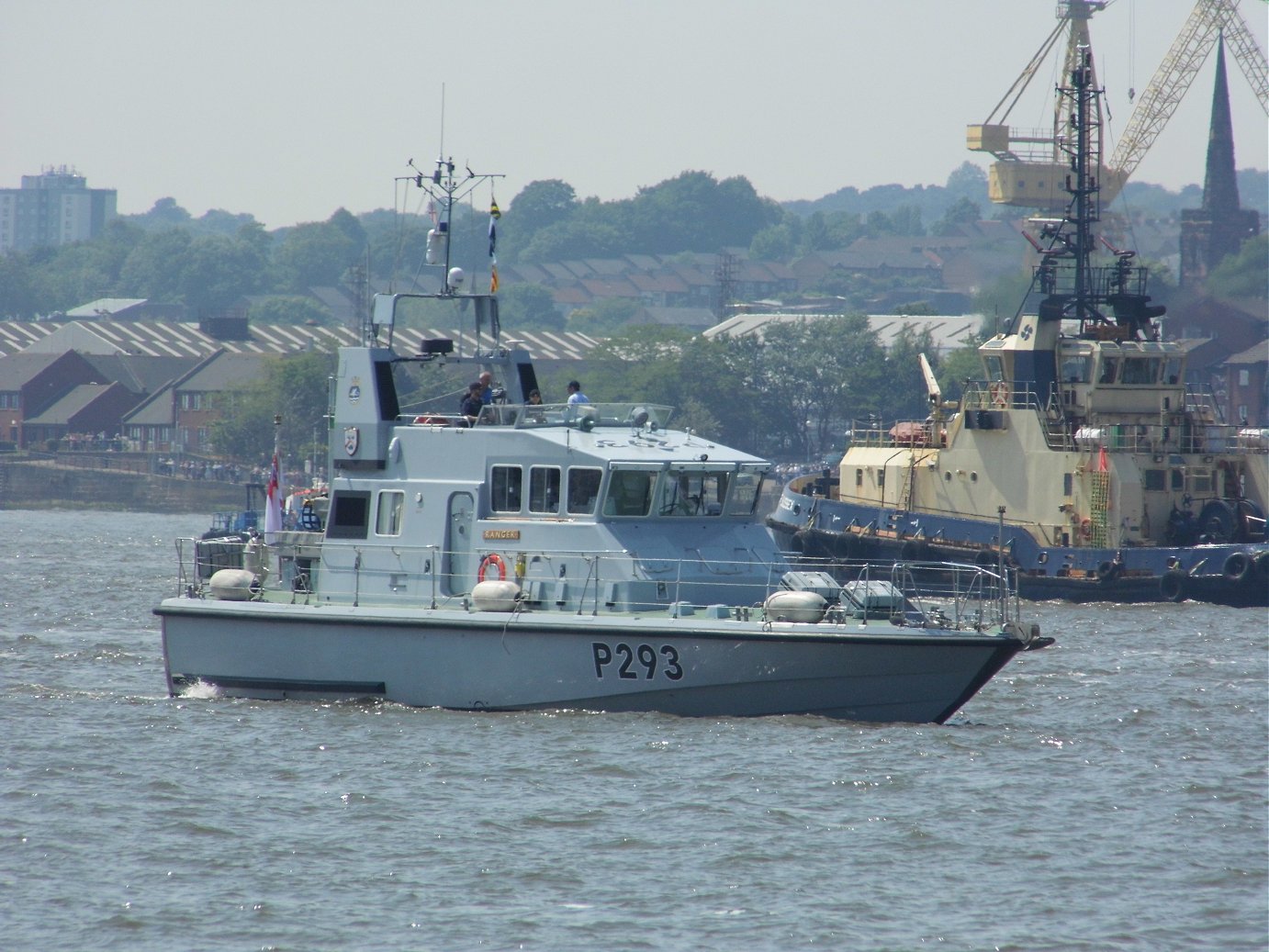 Explorer class coastal training patrol craft H.M.S. Ranger at Liverpool, May 28th 2018