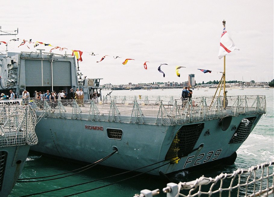 Type 23 frigate H.M.S. Richmond at Portsmouth Navy Days 2010