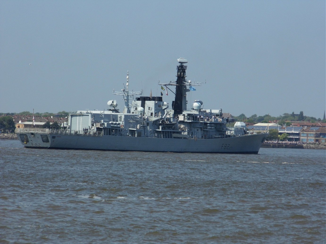 Type 23 frigate H.M.S. Somerset at Liverpool, May 28th 2018