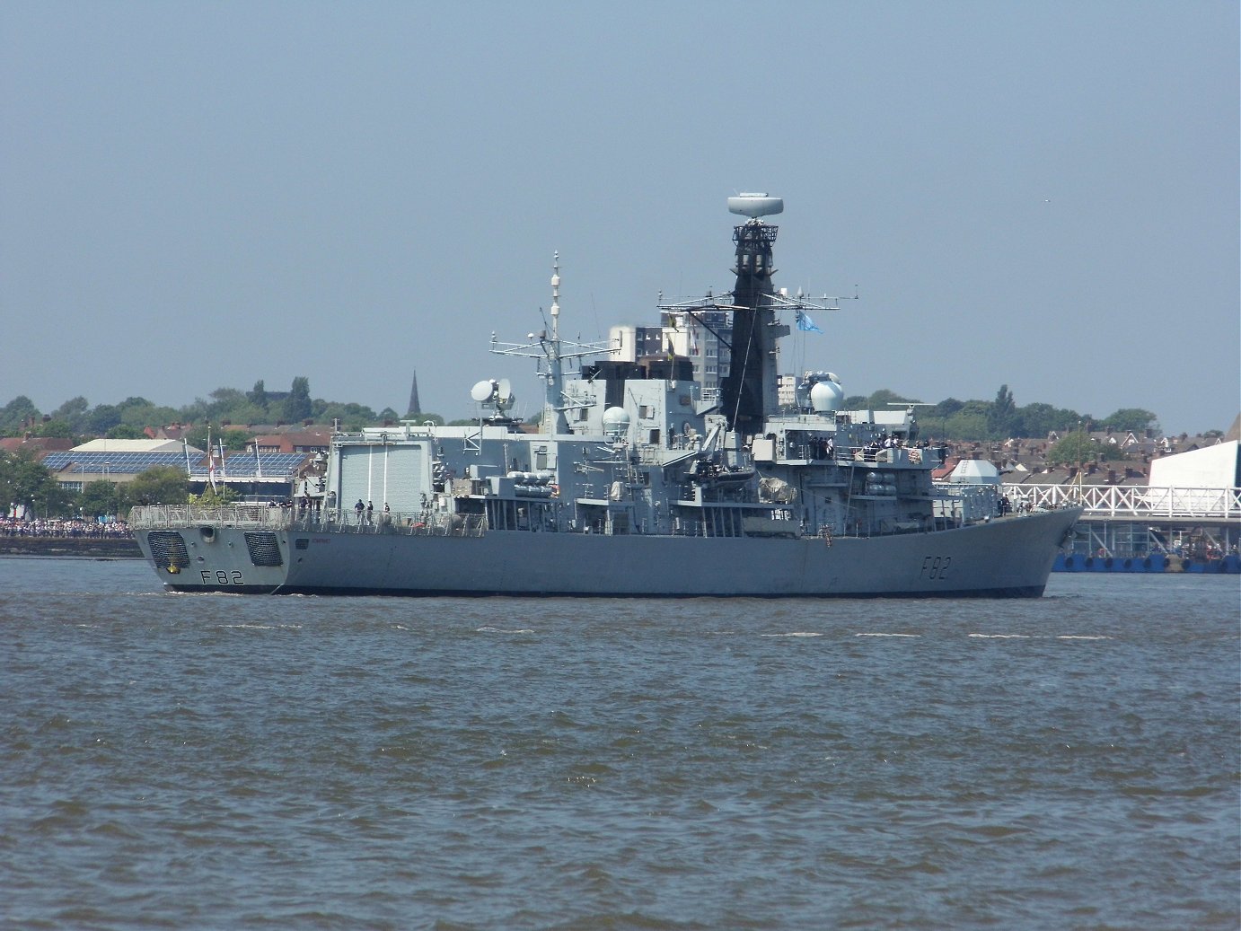Type 23 frigate H.M.S. Somerset at Liverpool, May 28th 2018