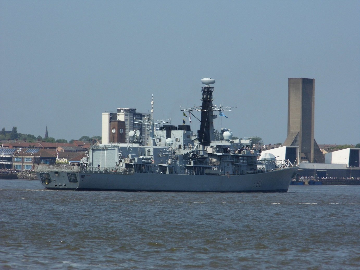 Type 23 frigate H.M.S. Somerset at Liverpool, May 28th 2018