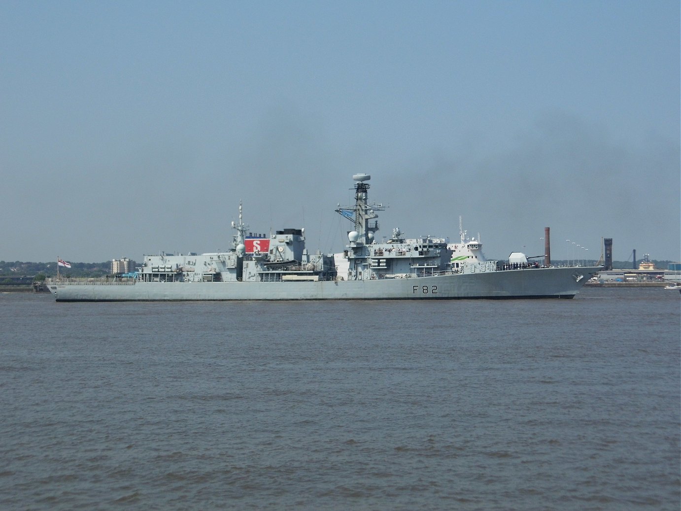 Type 23 frigate H.M.S. Somerset at Liverpool, May 28th 2018