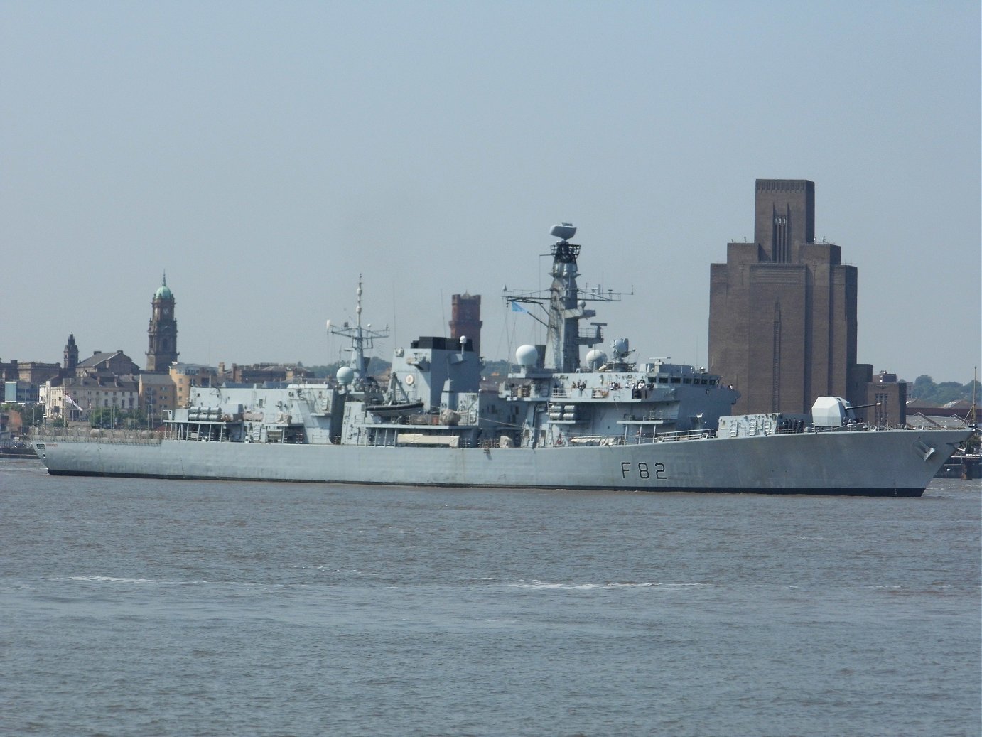 Type 23 frigate H.M.S. Somerset at Liverpool, May 28th 2018