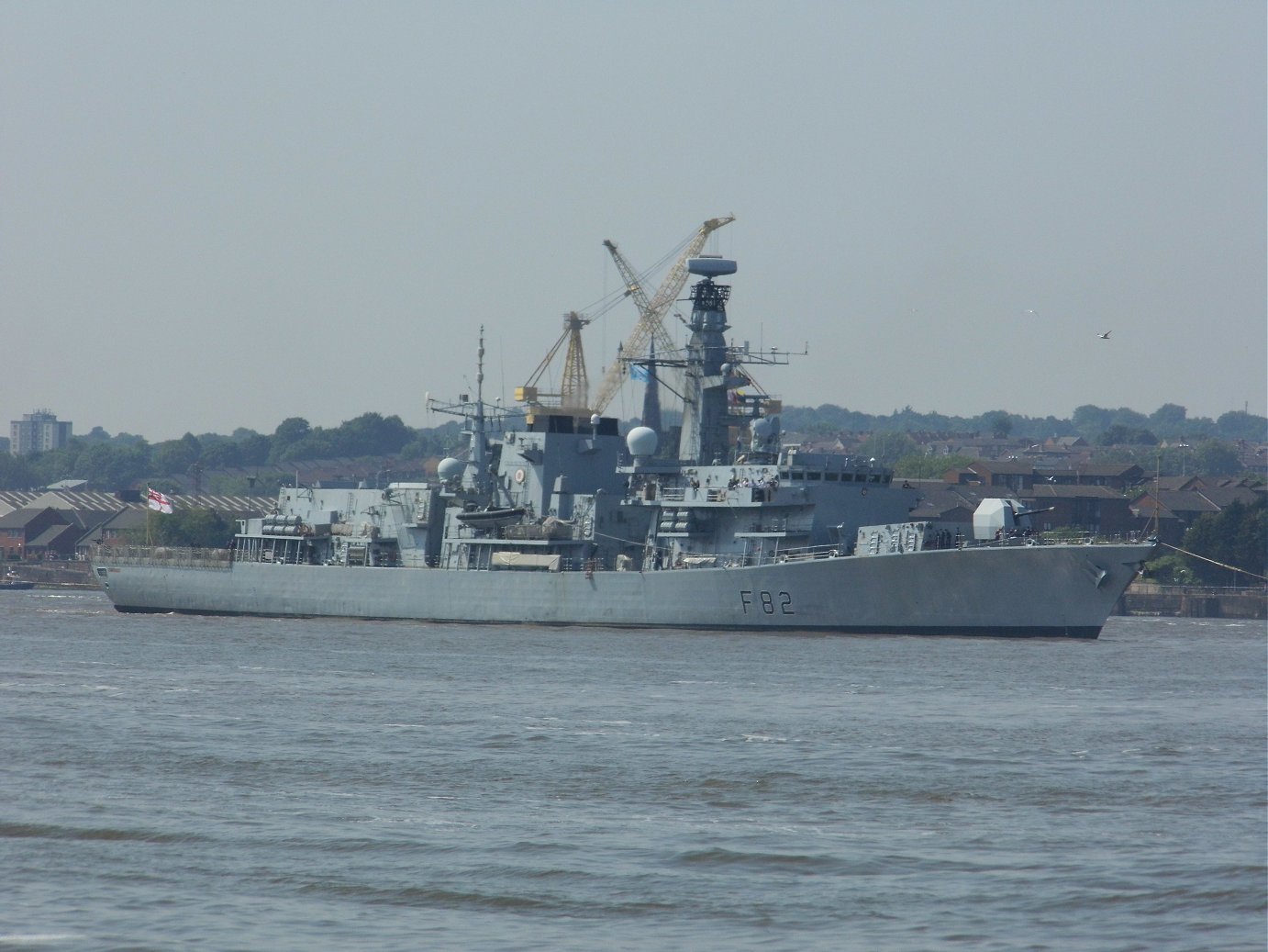 Type 23 frigate H.M.S. Somerset at Liverpool, May 28th 2018