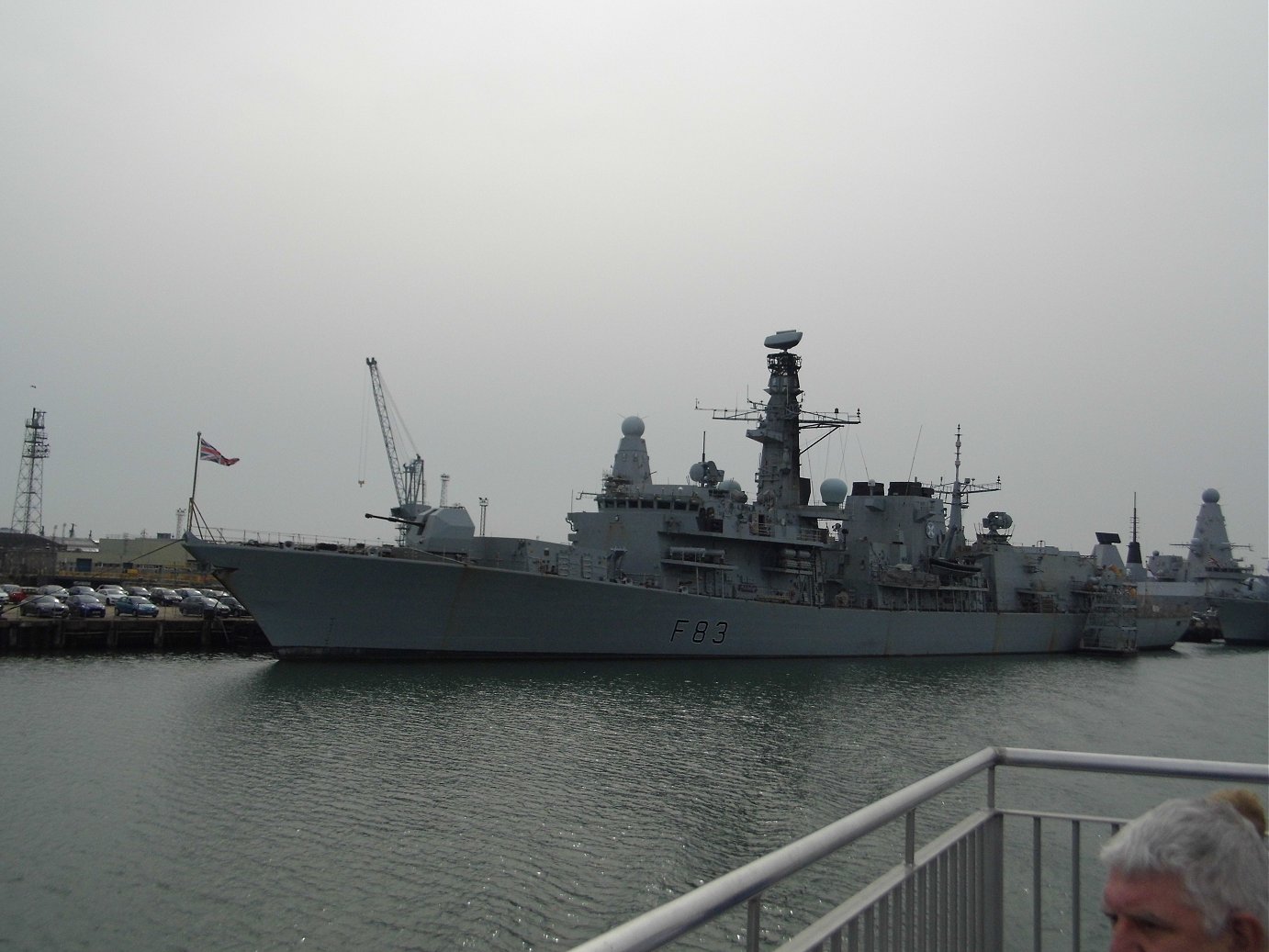 Type 23 frigate H.M.S. St Albans F83 at Portsmouth Naval Base 23 April 2019