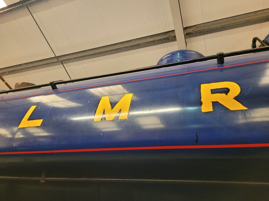 Papyrus nameplate for the record breaking A3 2750 which jind 108 mph, Sat 28/12/2013. 