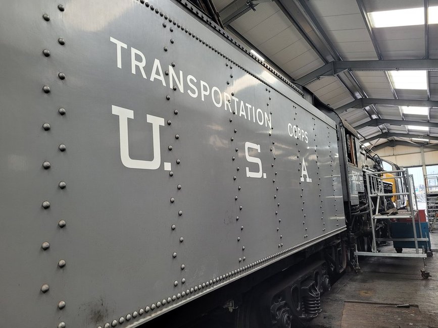 Papyrus nameplate for the record breaking A3 2750 which jind 108 mph, Sat 28/12/2013. 