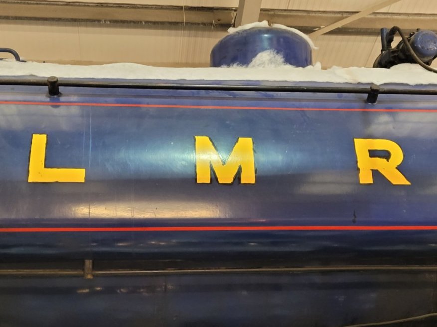 Nameplates for A4 60011 Empire of India and A2 60500 Edward Thompson, Sat 28/12/2013. 