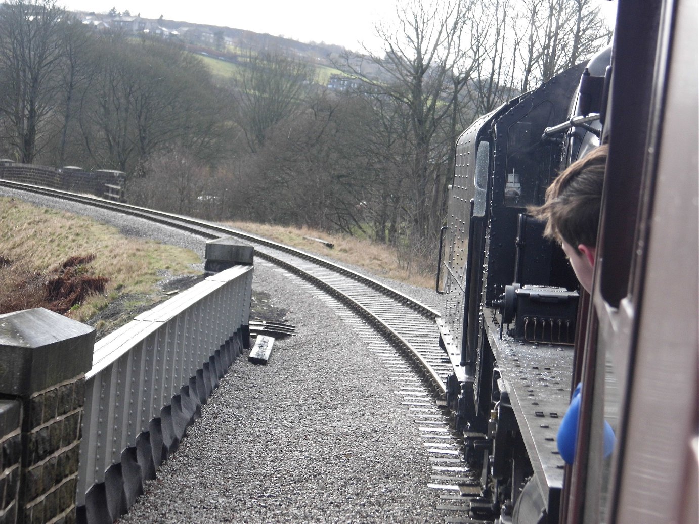 Cab of 60008 Dwight D. Eisenhower, Sat 28/12/2013. 