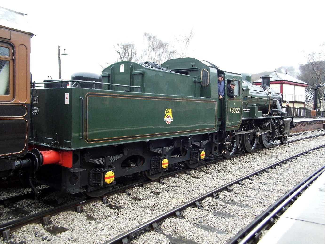 Cab of 60008 Dwight D. Eisenhower, Sat 28/12/2013. 