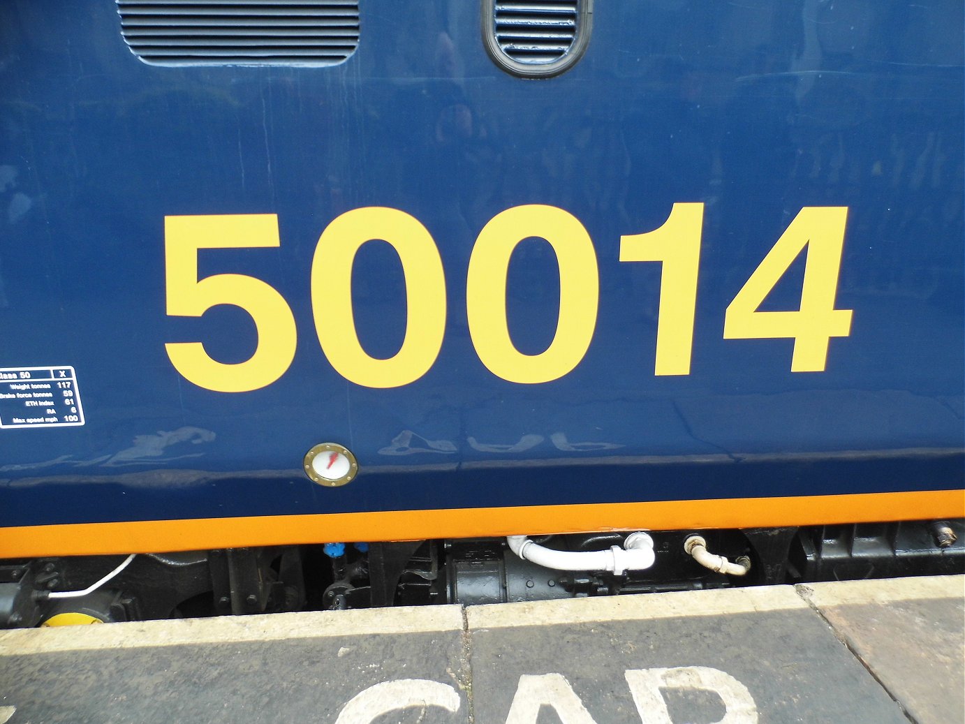 Cab of 60008 Dwight D. Eisenhower, Sat 28/12/2013. 