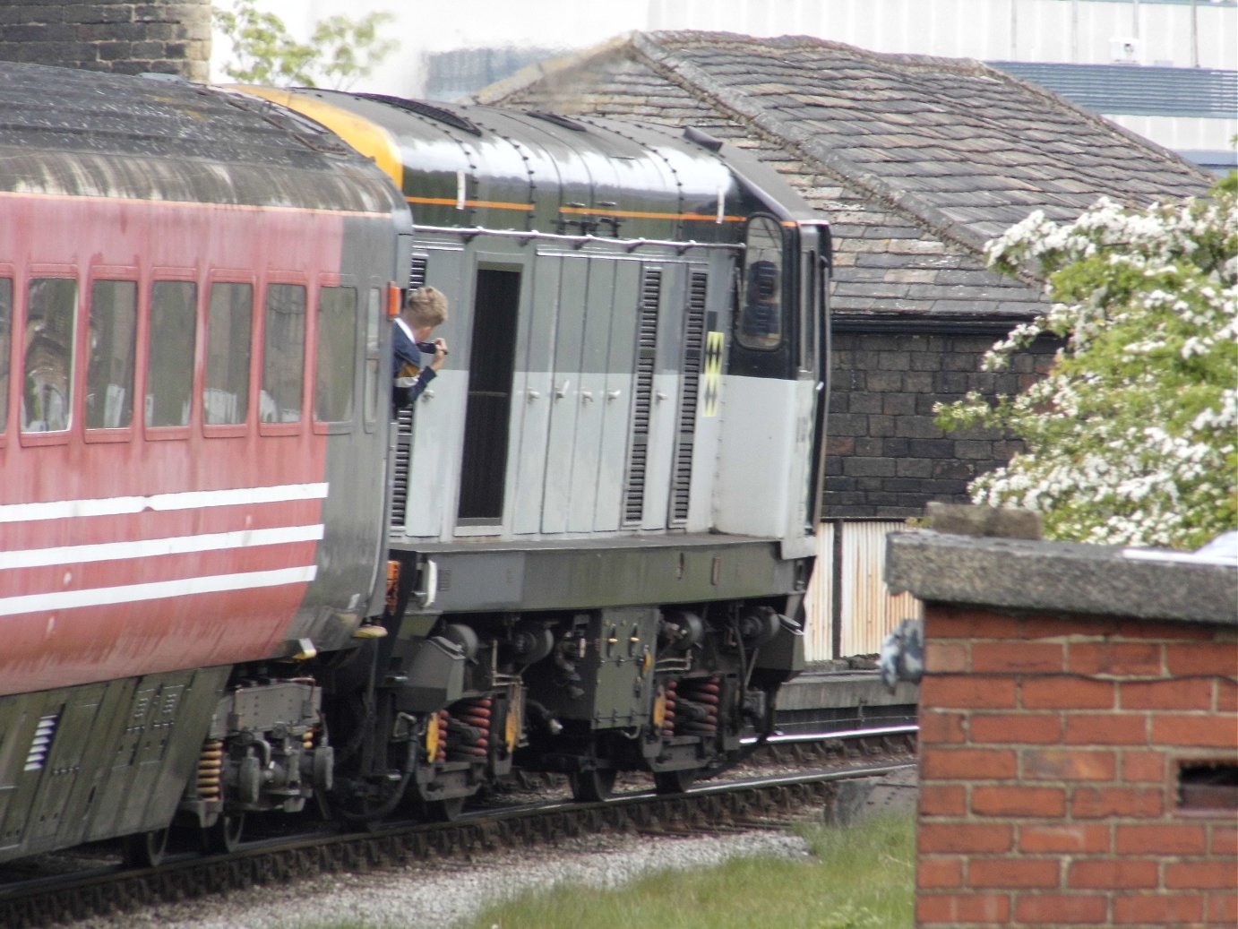 Nameplate of SR Battle of Britain 34109, Sat 28/12/2013. 