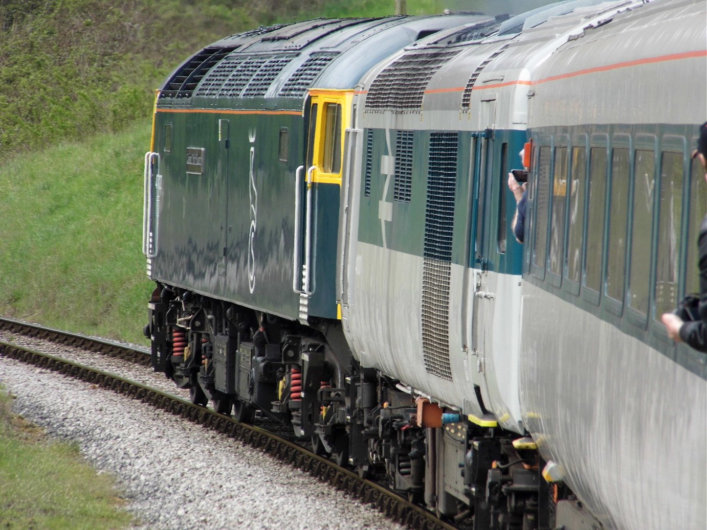 Cab of 60008 Dwight D. Eisenhower, Sat 28/12/2013. 