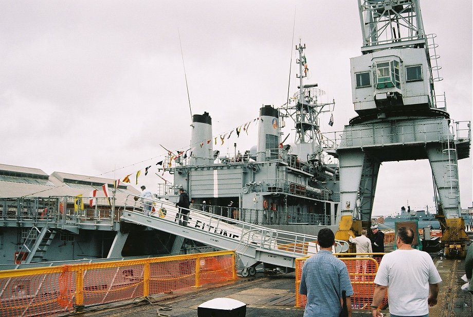 L Eithne (P31) flagship of the Irish Naval Service, Trafalgar 200, Portsmouth 2005. 