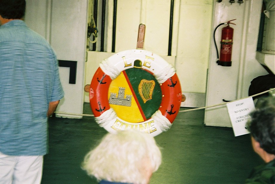 L Eithne (P31) flagship of the Irish Naval Service, Trafalgar 200, Portsmouth 2005. 