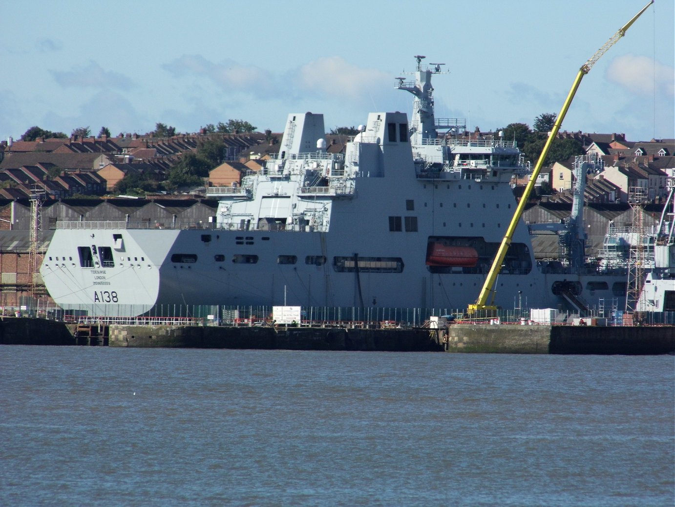 A387 RFA Wave Knight at Cammell Laird shipyard 30 August 2020.