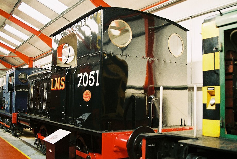LMS prototype shunter 7051 at Middleton Railway Centre, Leeds Wed 20/4/11.