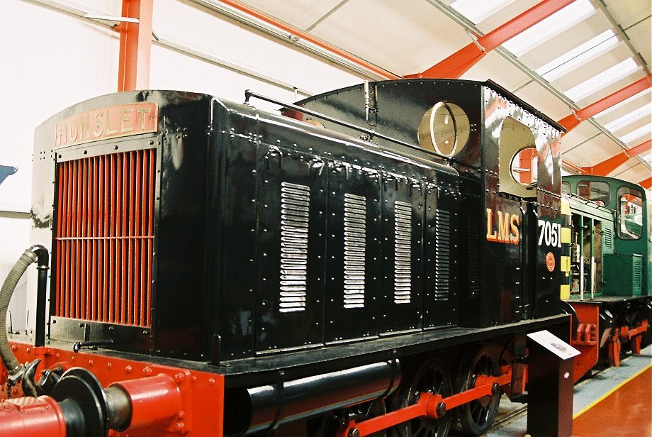 LMS prototype shunter 7051 at Middleton Railway Centre, Leeds Wed 20/4/11.