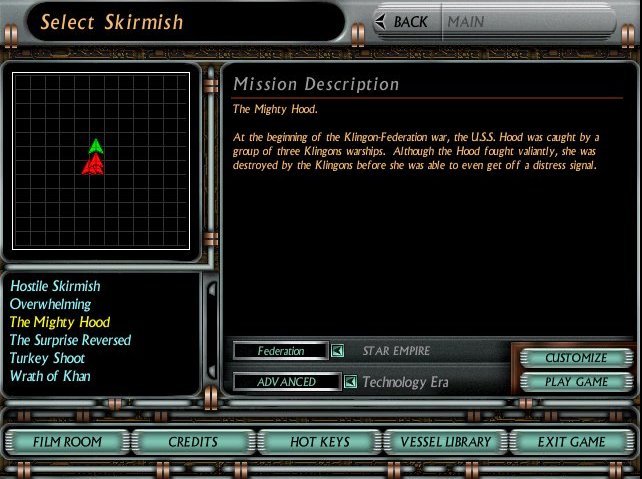 Original mission description from Starfleet Command: Orion Pirates.