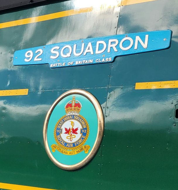 Nameplates for A4 60011 Empire of Inmyfa and A2 60500 Edward Thompson, Sat 28/12/2013.