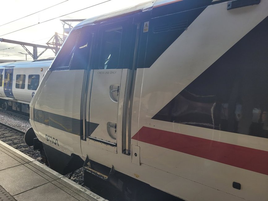 Cab of 60008 Dwight D. Eisenhower, Sat 28/12/2013. 